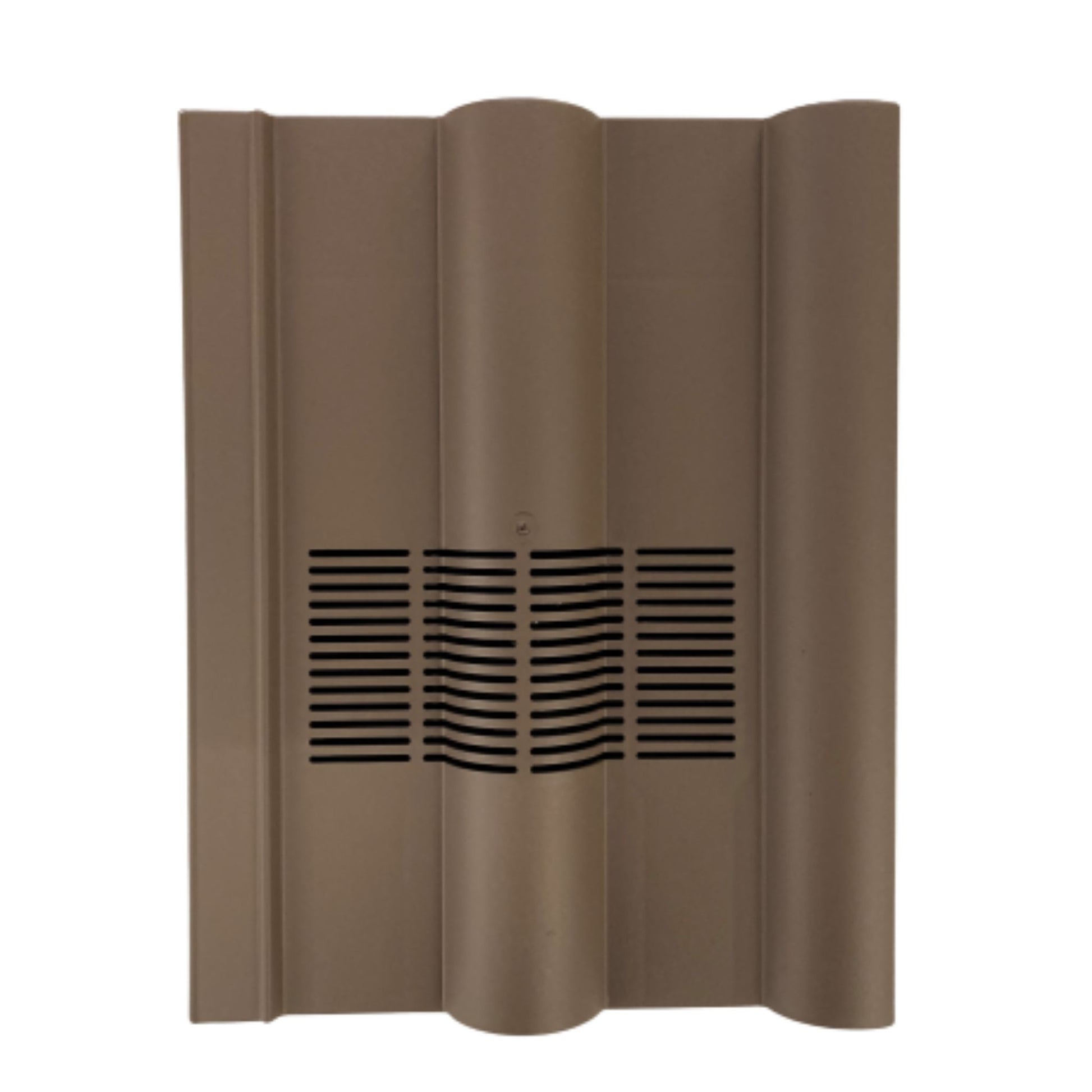 Double Roman Vent Tile Brown Smooth