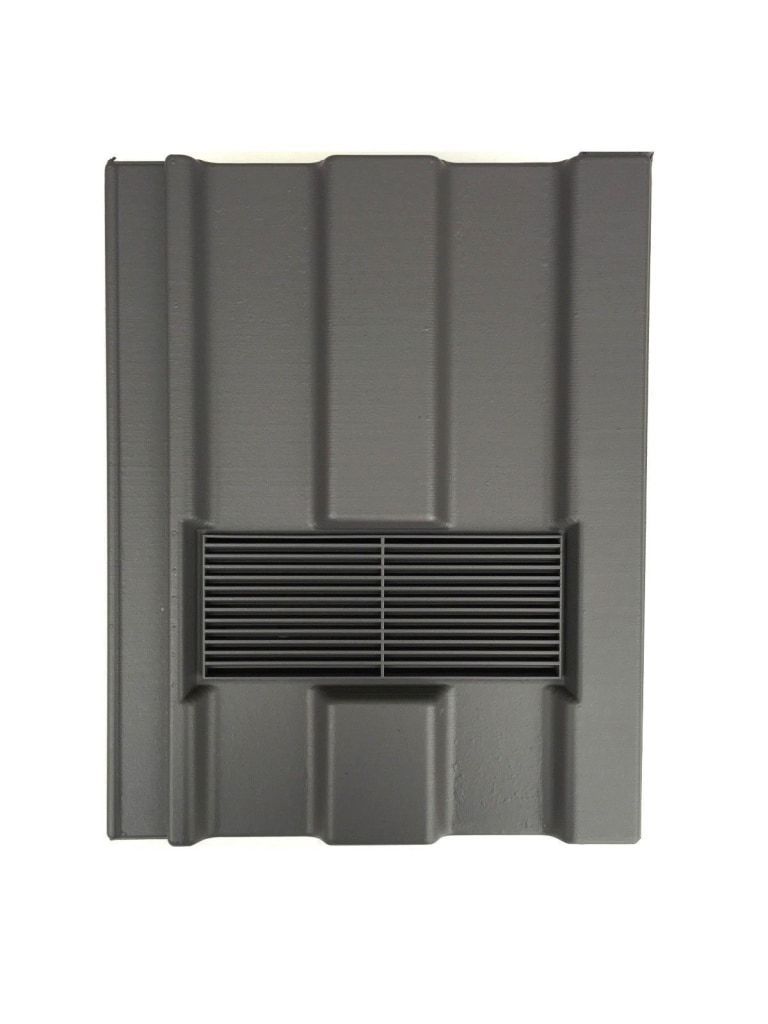 Marley Ludlow Major Vent Tile Grey Smooth - Beddoes Products
